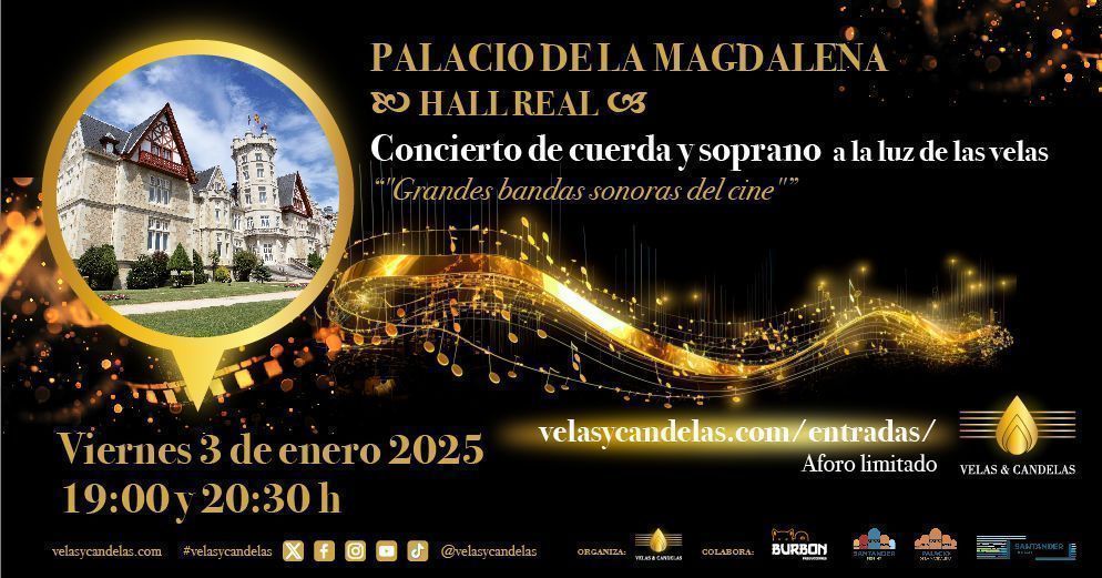 CONCIERTO BANDAS SONORAS DEL CINE PALACIO DE LA MAGDALENA SANTANDER