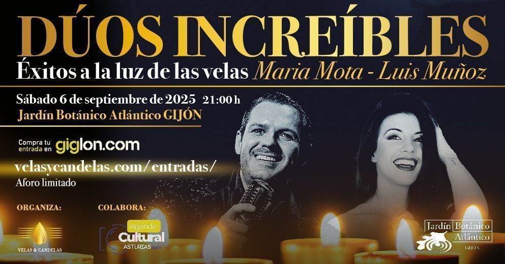 DÚOS INCREÍBLES A LA LUZ DE LAS VELAS JARDÍN BOTÁNICO