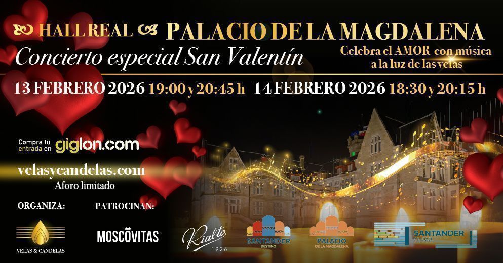 CONCIERTO DE SAN VALENTÍN A LA LUZ DE LAS VELAS
