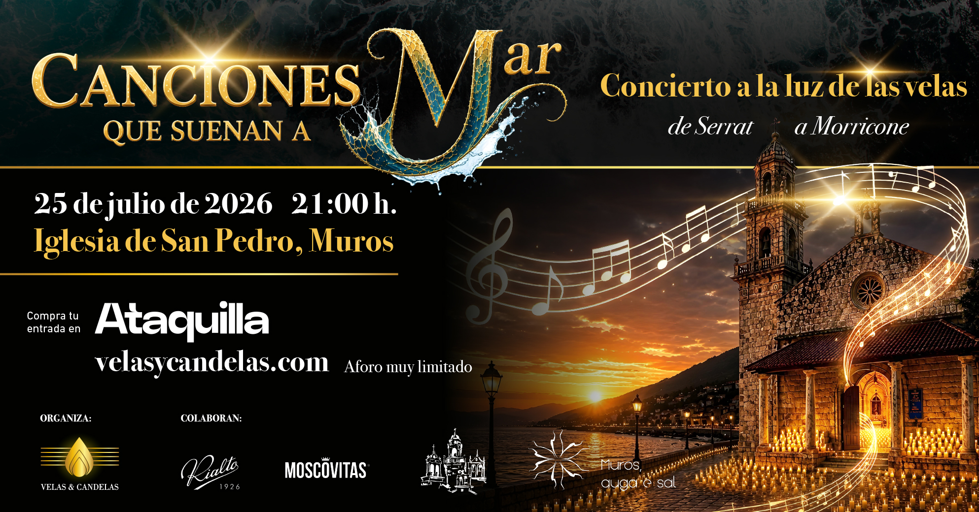 CONCIERTO A LA LUZ DE LAS VELAS IGLESIA DE MUROS