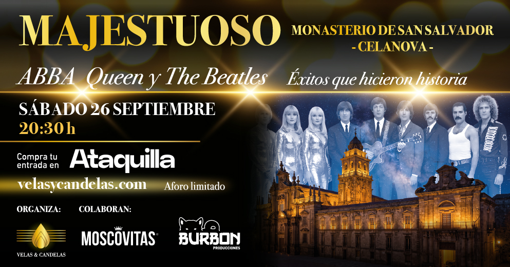 ÉXITOS ABBA, QUEEN, THE BEATLES MOSTERIO CELANOVA